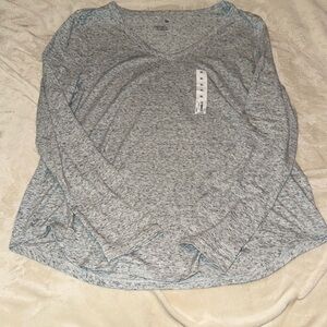 SO HEATHER GRAY LONG SLEEVE NWT XL